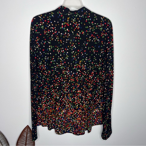 M24 Anthropologie Maeve Wynnwood Confetti Print Top - Picture 7 of 7